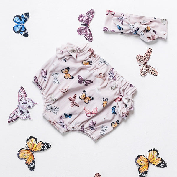 Butterflies Bloomer - Dusty Pink