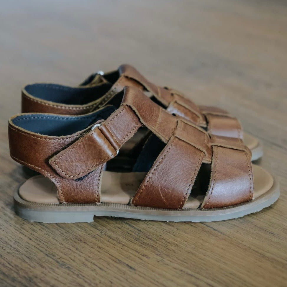 Little P Leather Sandals