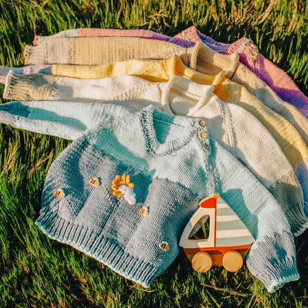 Knitted Pullover - Sky & Breezy Blue