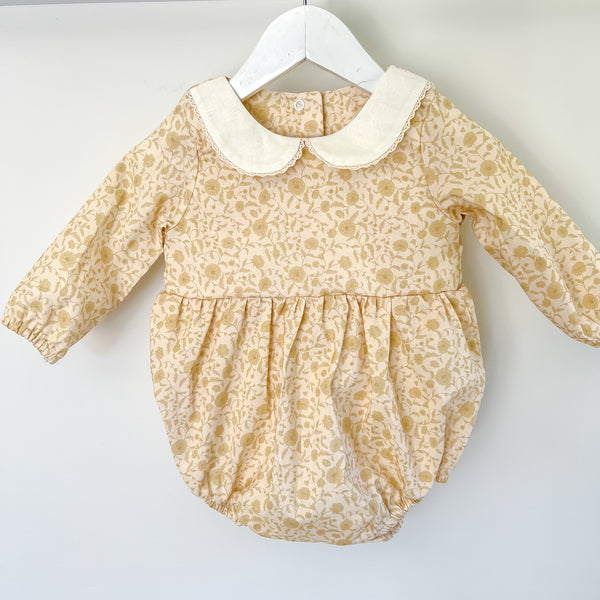 Vintage Green Romper 6 - 12 months
