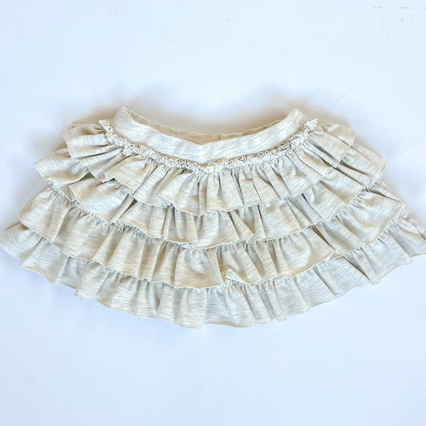 Frilly shorts Beige Melange