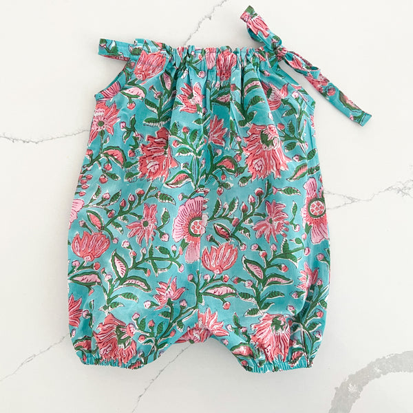 Bubble Romper - Turquoise 3 - 6 months