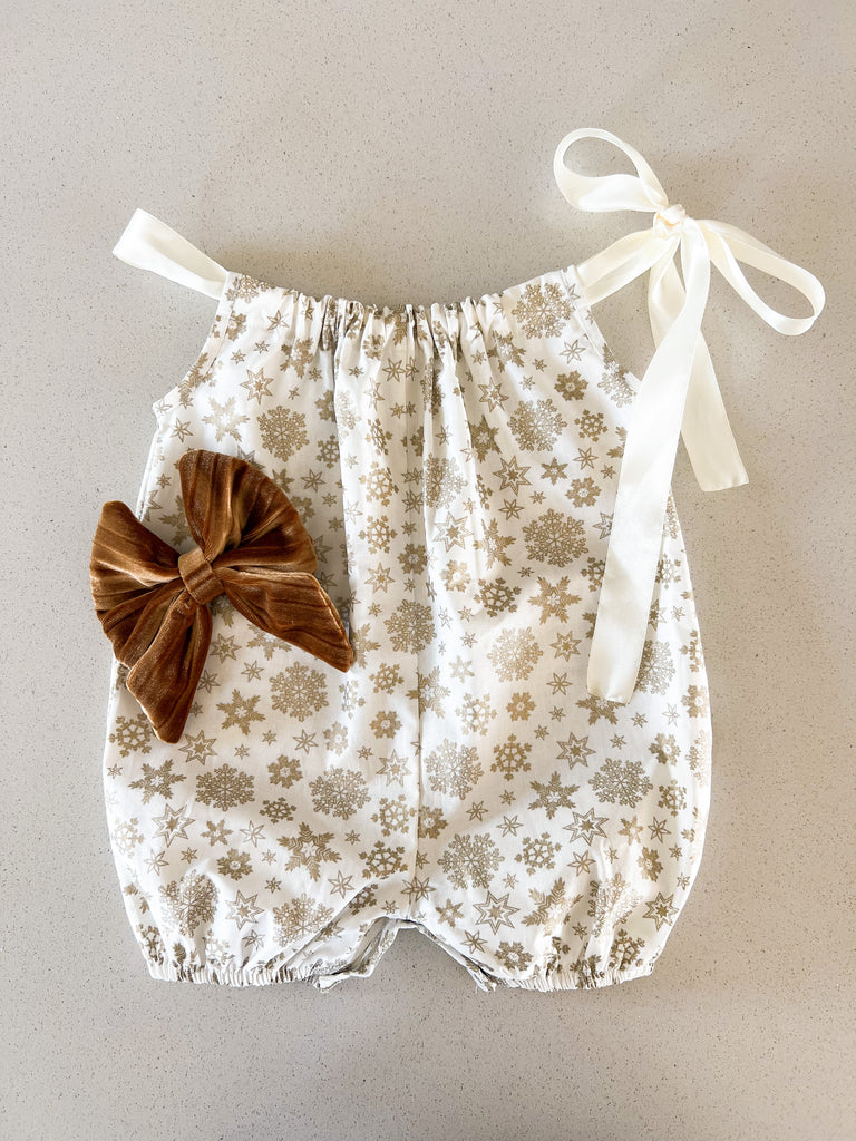 Snowflake Romper - 3 - 6 months