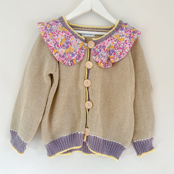 Knitted Cardigans Bloom Collar - Big sizes