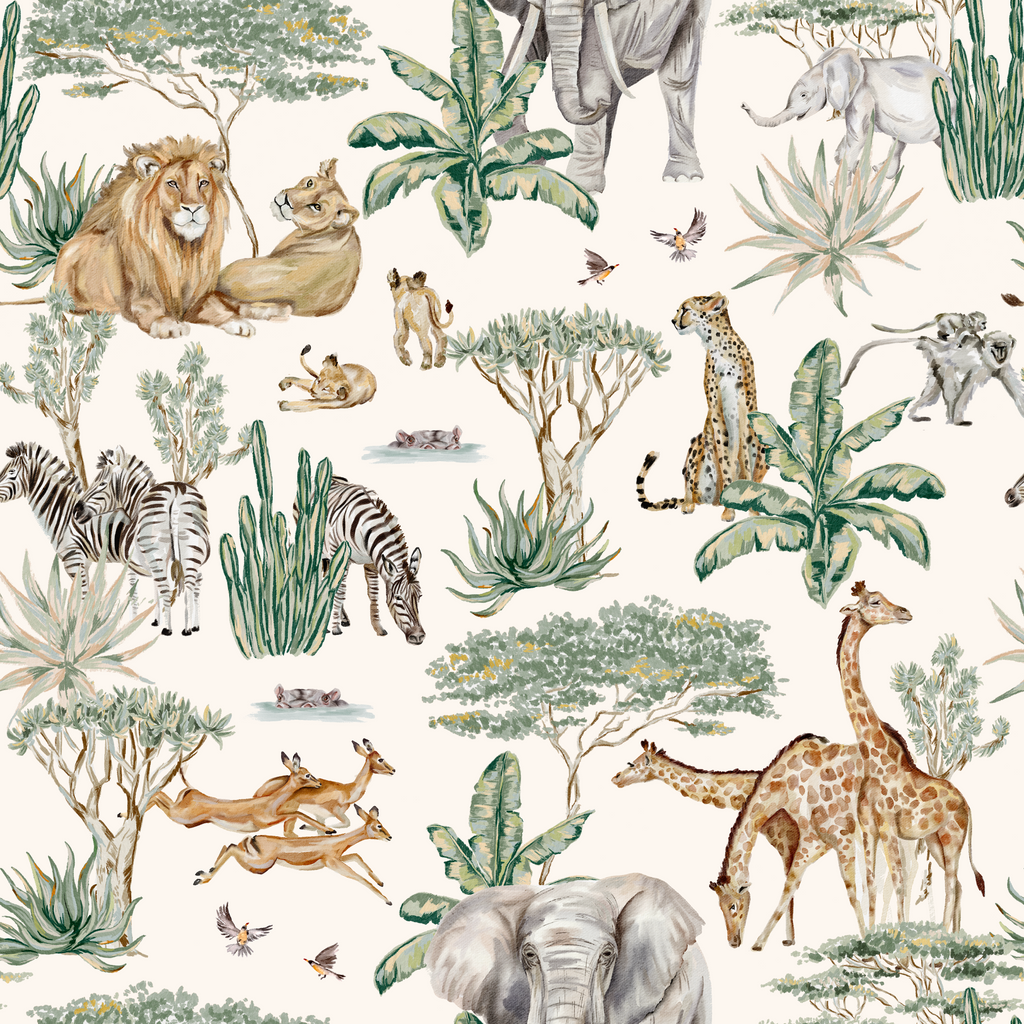 Baby Blanket - Safari Collection with matching Beanie