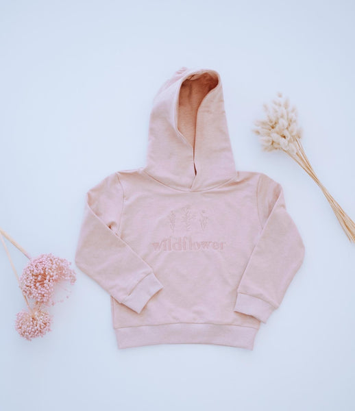 Pink Wildflower Hoodie 3 - 4 years