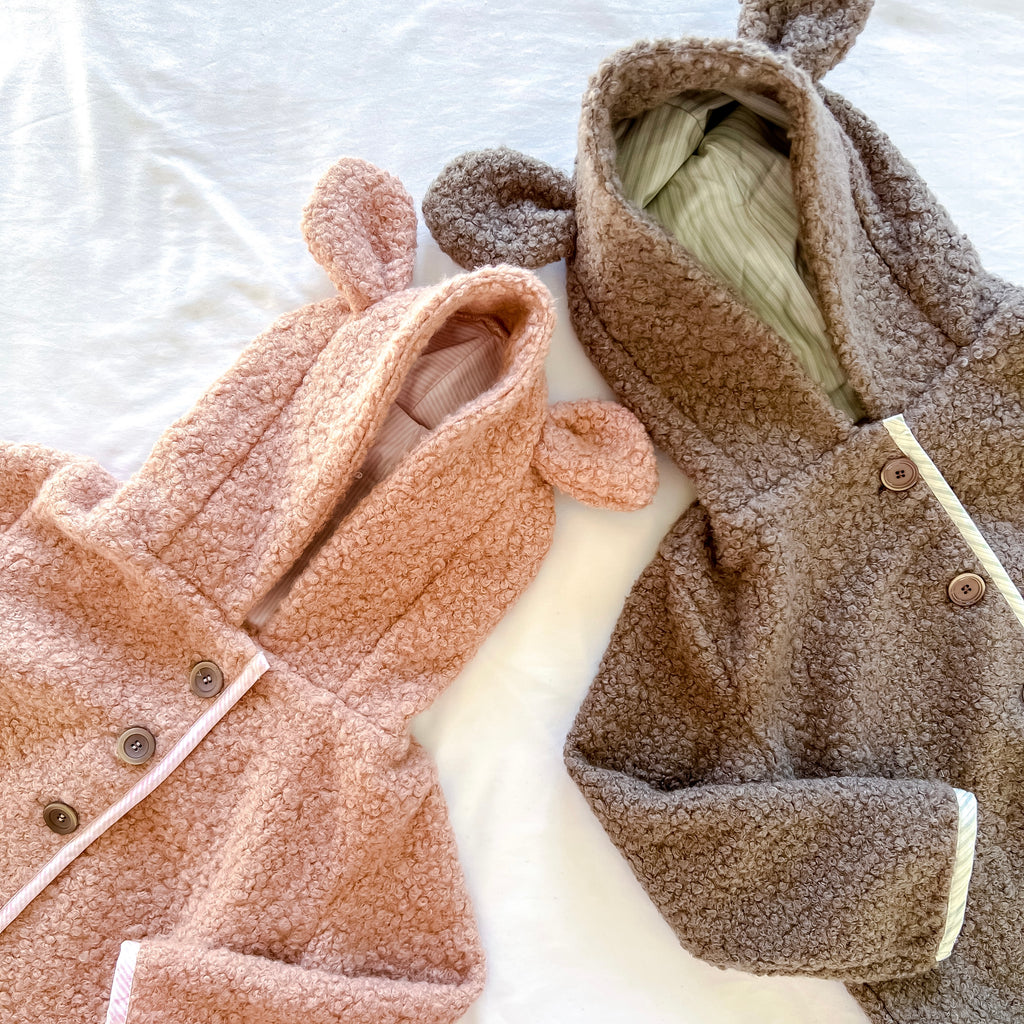 Bear Coat - Dusty Pink