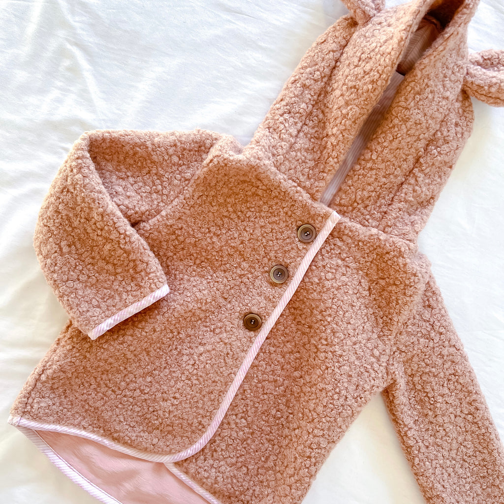 Bear Coat - Dusty Pink